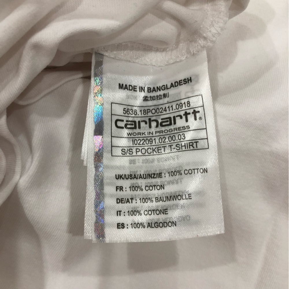 Carhartt Nike White T-shirt Sz L - Picture 5 of 5